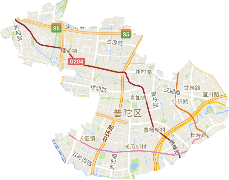 普陀區電子地圖