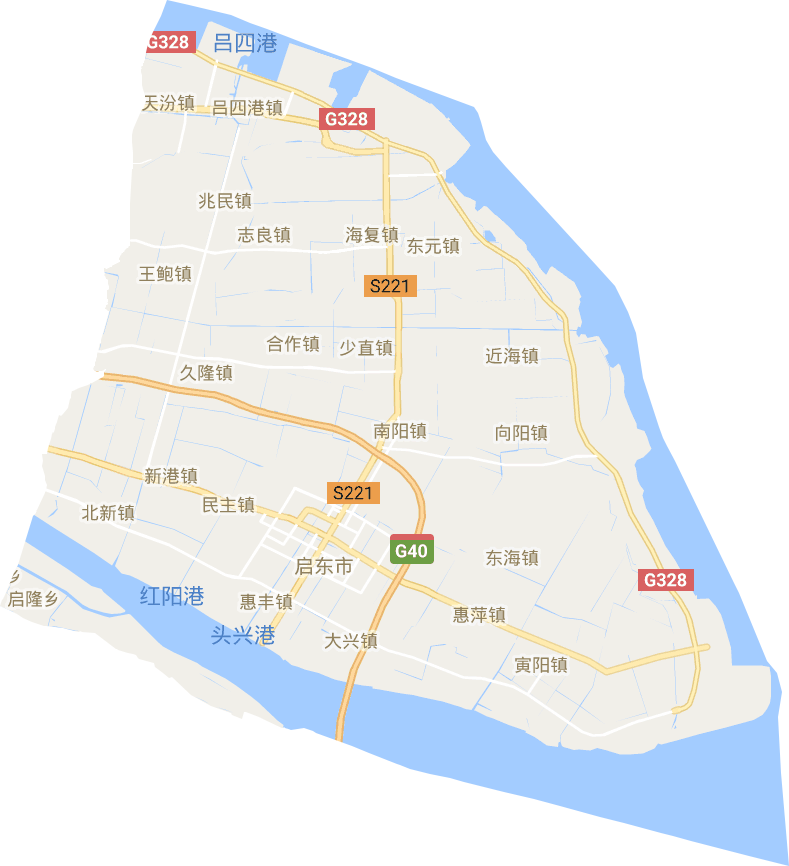 啟東市電子地圖