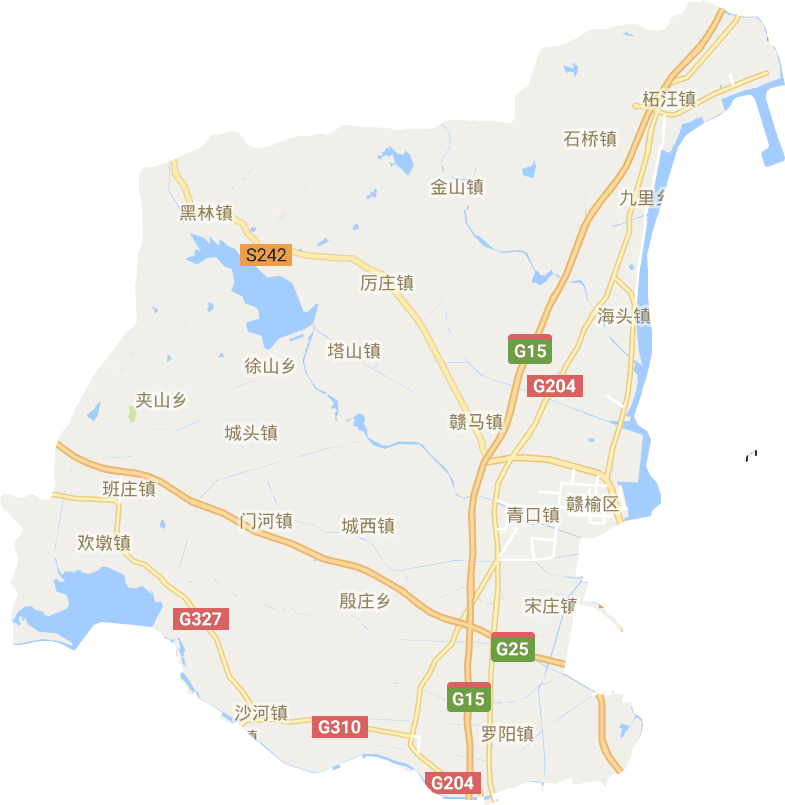 贛榆區(qū)電子地圖