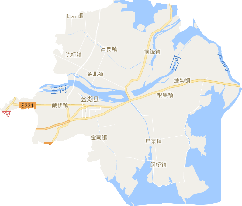 金湖縣電子地圖