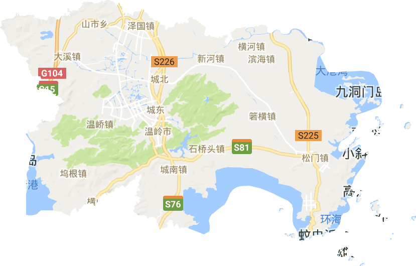 溫嶺市電子地圖