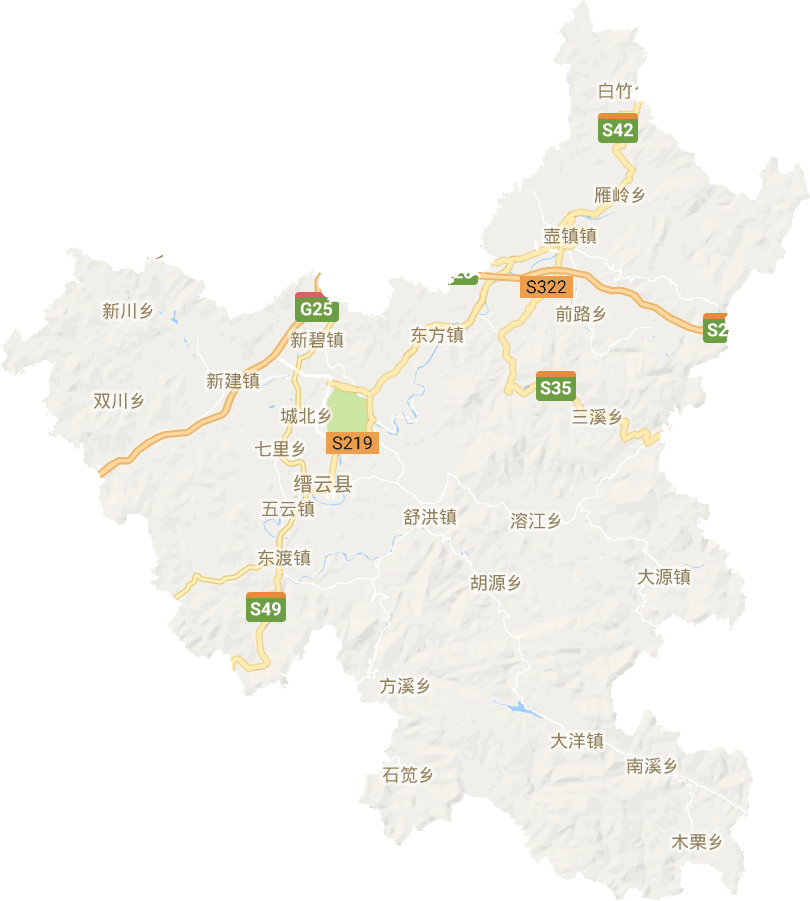 縉云縣電子地圖