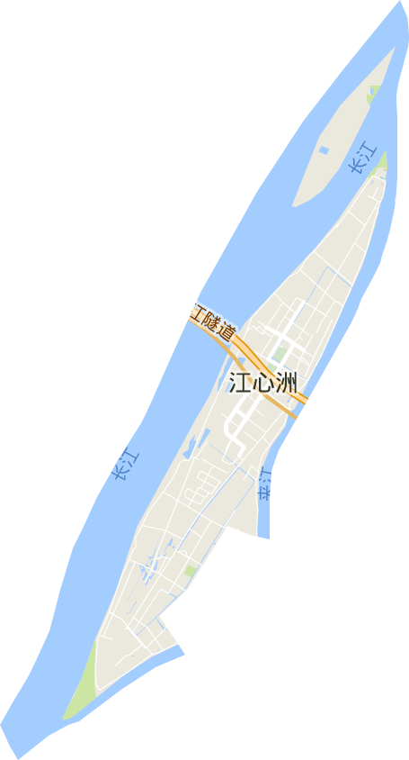江心洲街道電子地圖