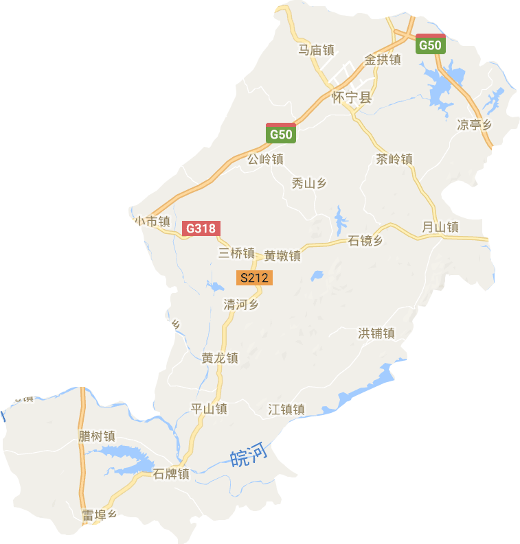 懷寧縣電子地圖