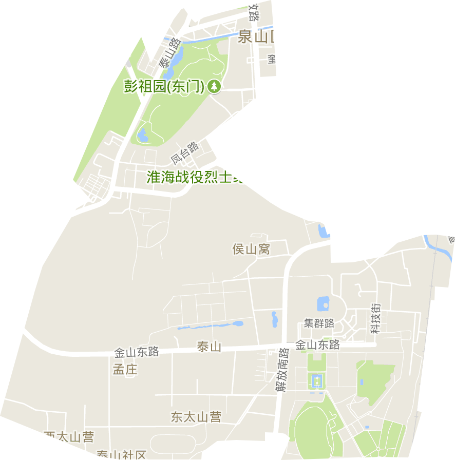 泰山街道電子地圖