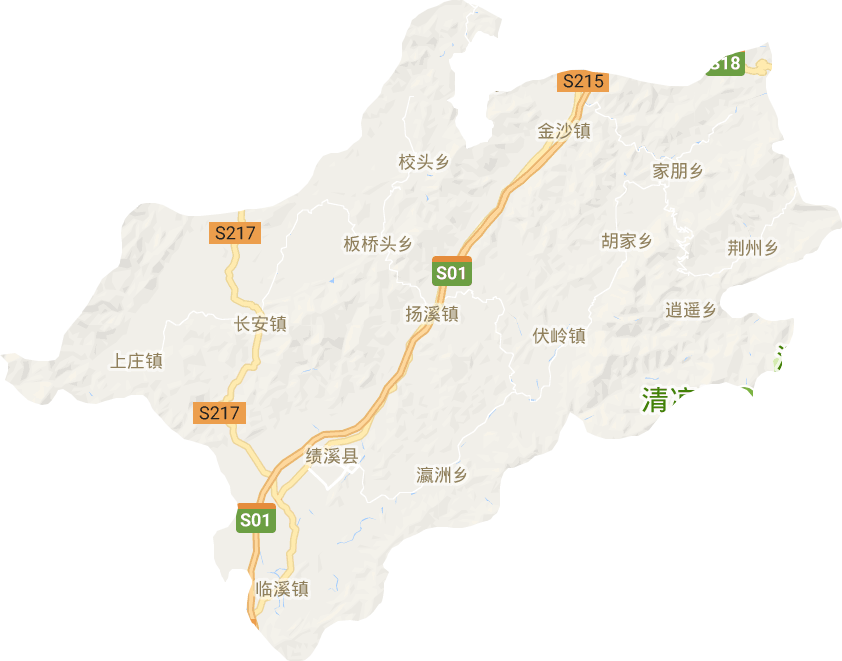 績溪縣電子地圖