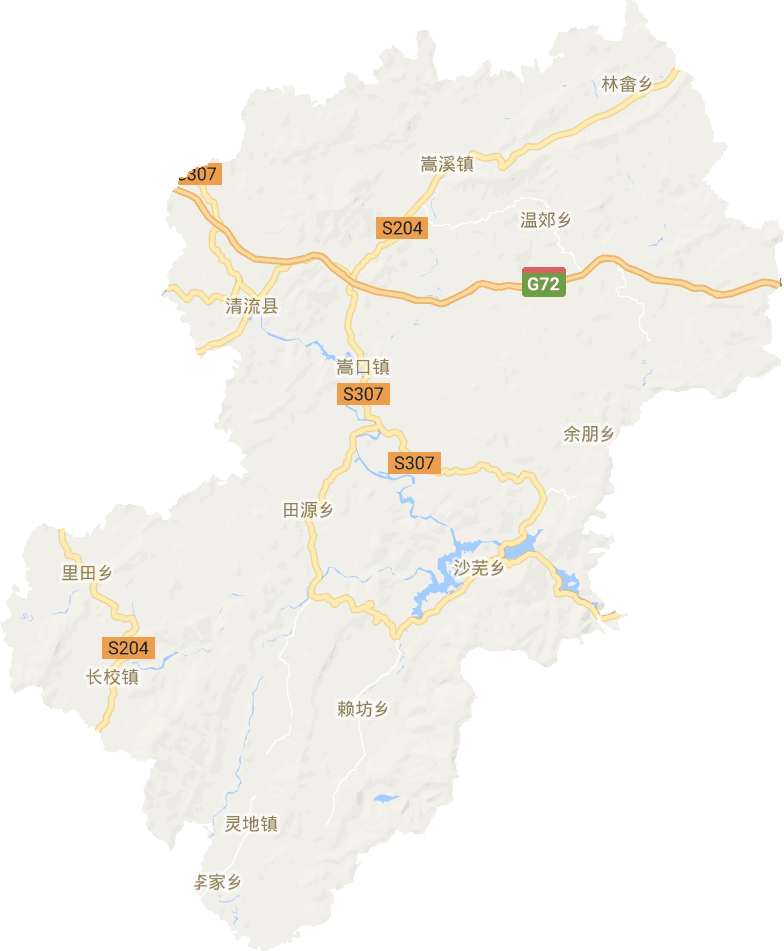 清流縣電子地圖
