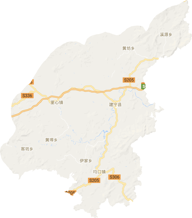 建寧縣電子地圖