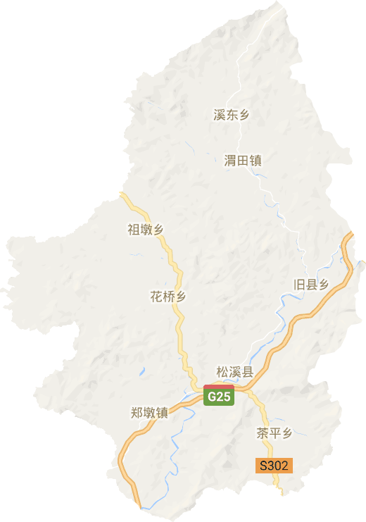松溪縣電子地圖