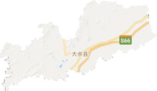 大余縣電子地圖