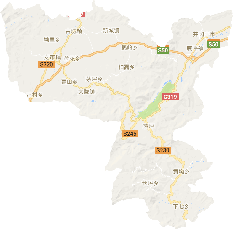 井岡山市電子地圖