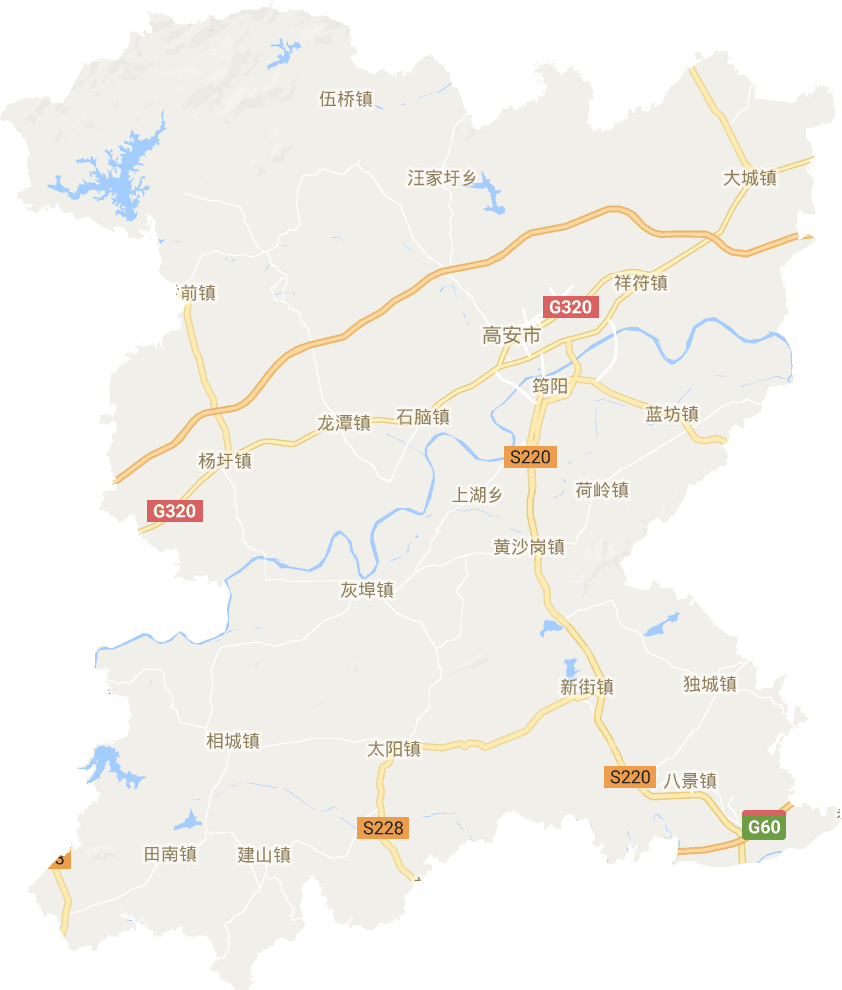 高安市電子地圖