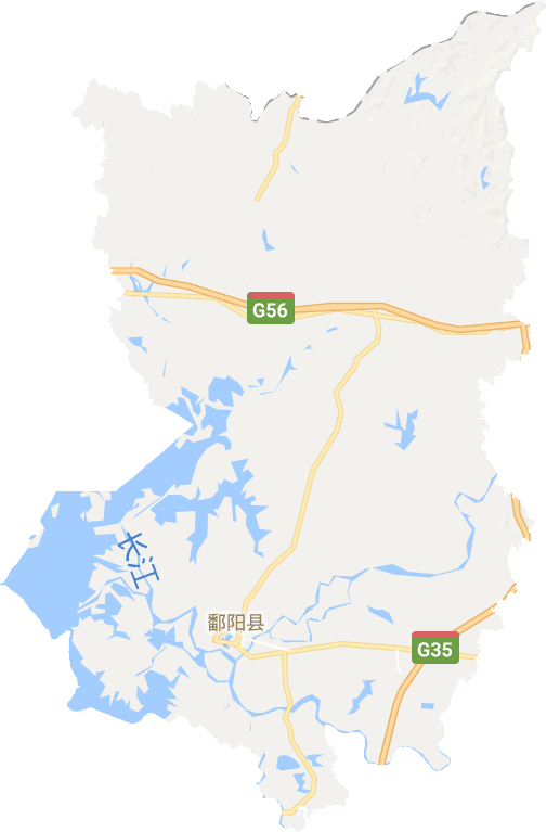 鄱陽縣電子地圖