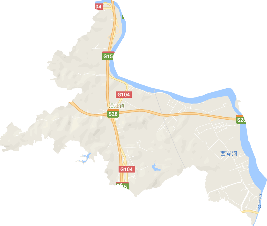 沿江鎮電子地圖