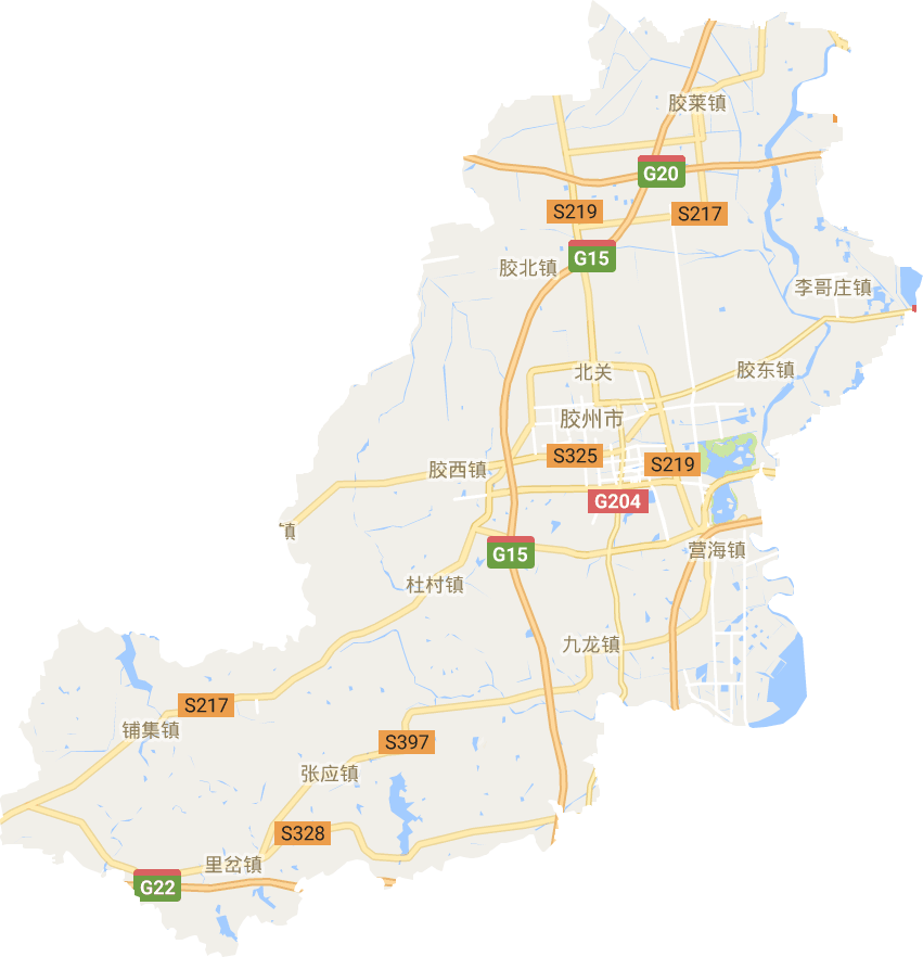 膠州市電子地圖