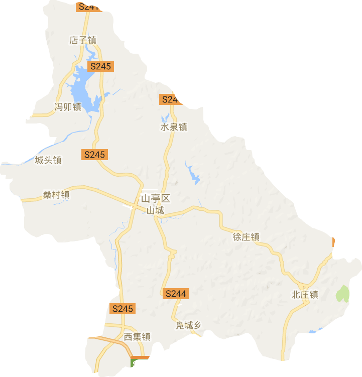 山亭區(qū)電子地圖