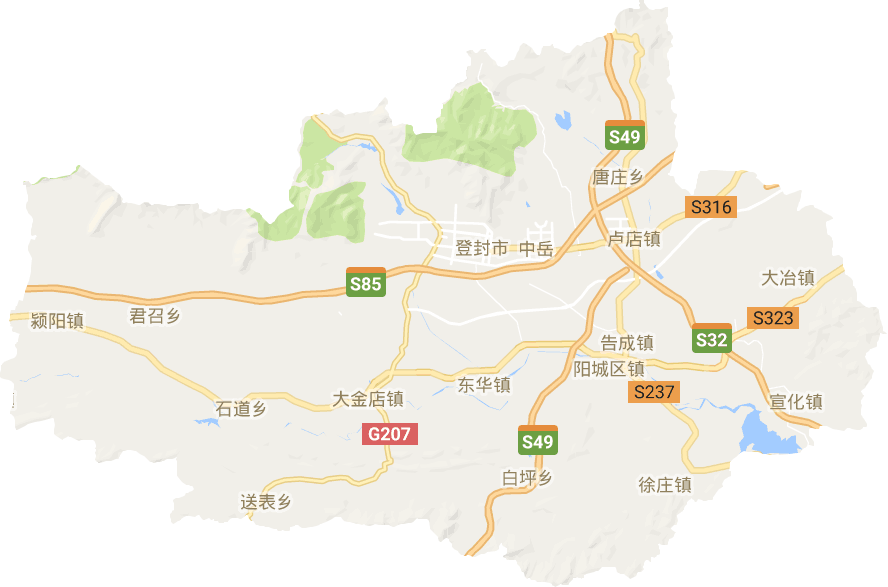 登封市電子地圖