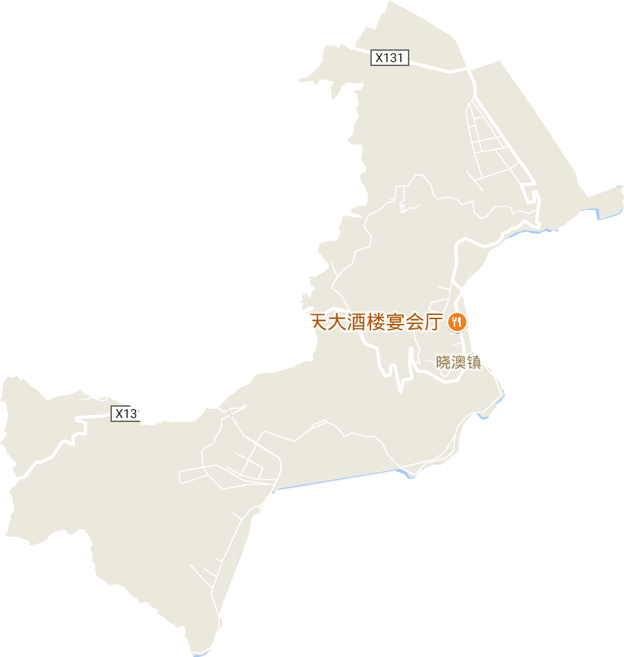 曉澳鎮電子地圖