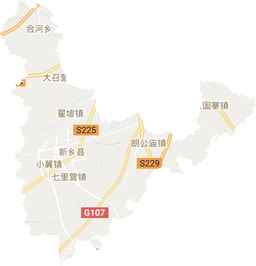新鄉縣電子地圖