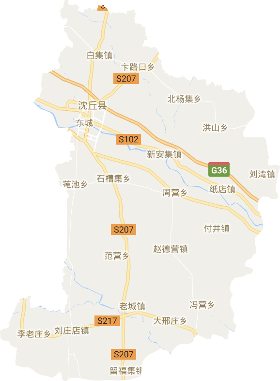 沈丘縣電子地圖