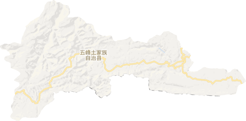 五峰土家族自治縣電子地圖