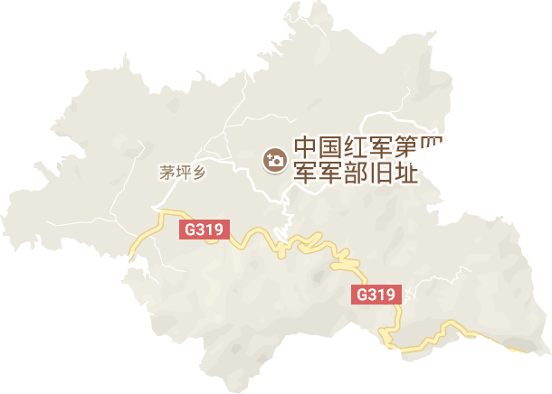 茅坪鄉電子地圖