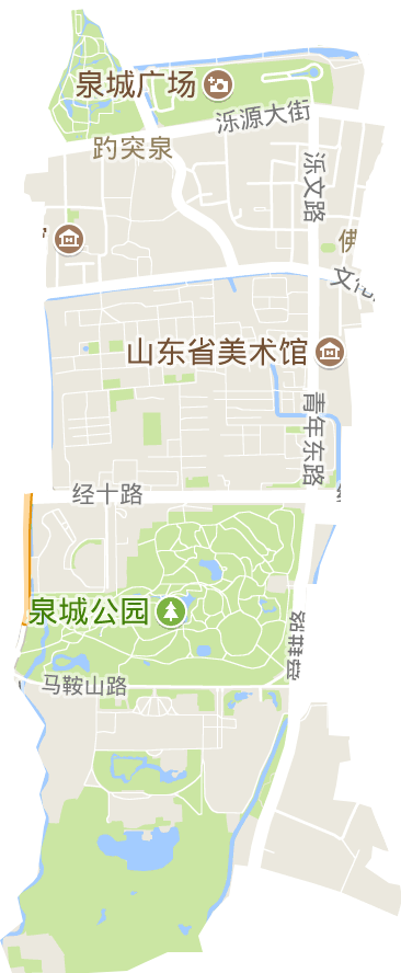 趵突泉街道電子地圖