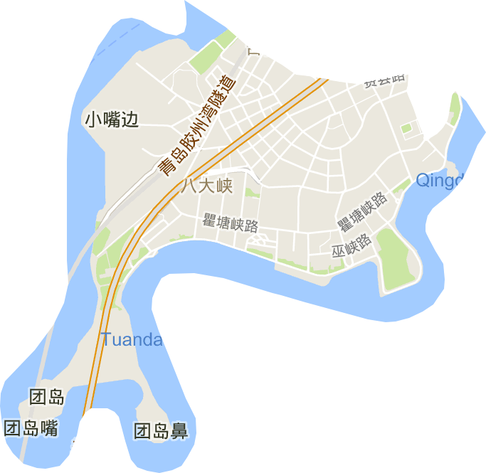 八大峽街道電子地圖
