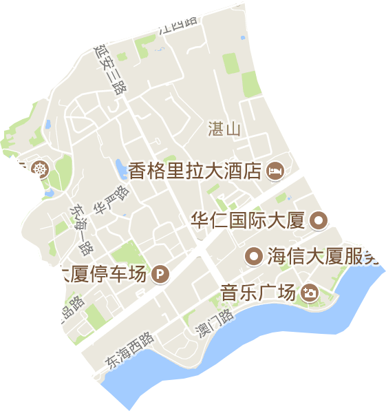 湛山街道電子地圖