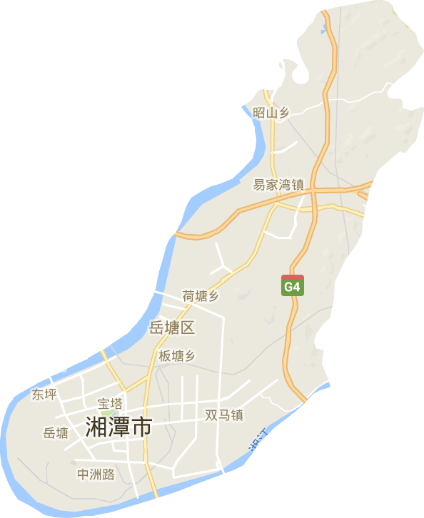 岳塘區電子地圖