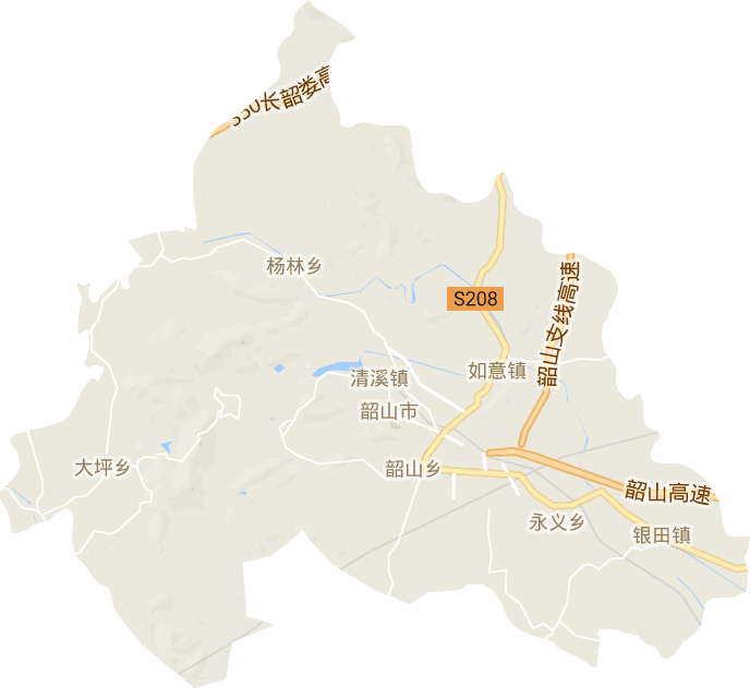 韶山市電子地圖