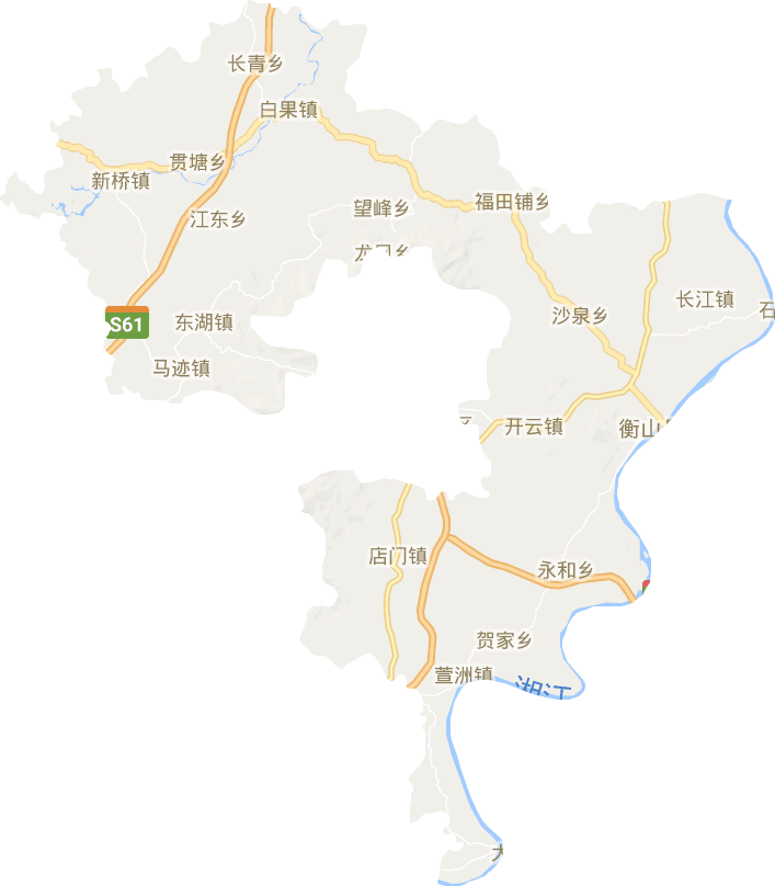 衡山縣電子地圖
