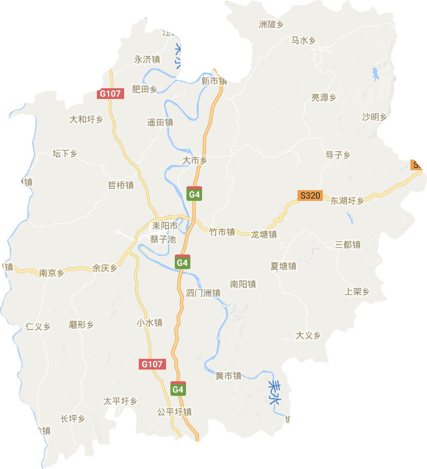 耒陽市電子地圖