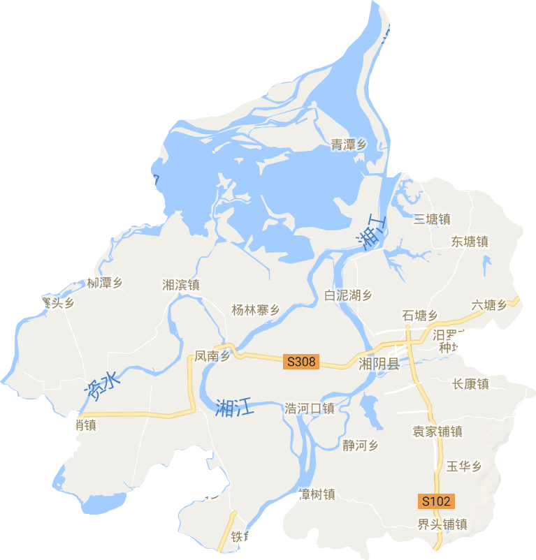 湘陰縣電子地圖