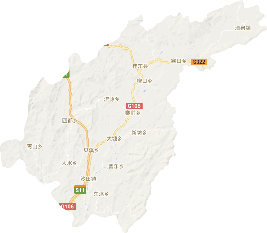 桂東縣電子地圖