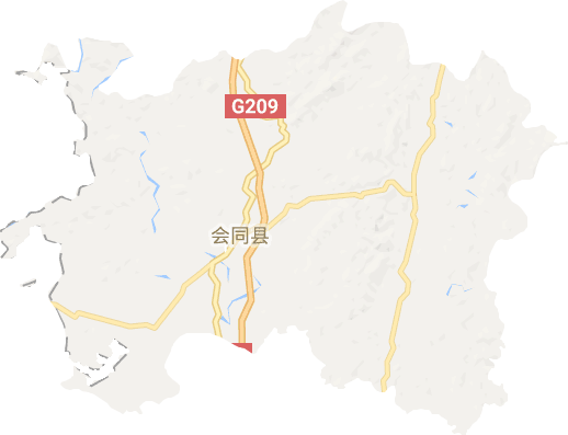 會同縣電子地圖