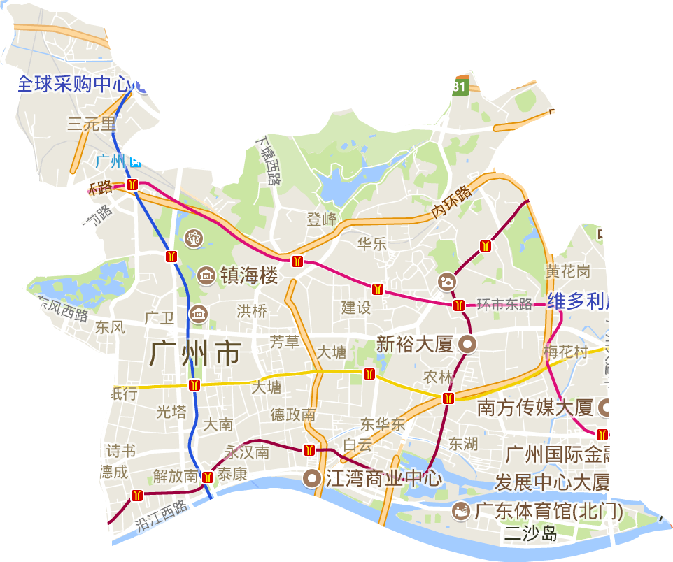 越秀區電子地圖