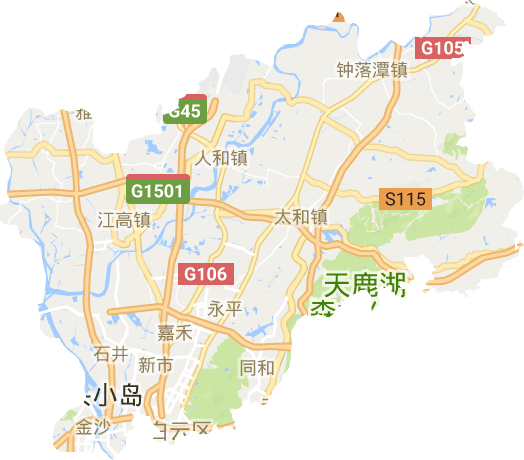 白云區電子地圖