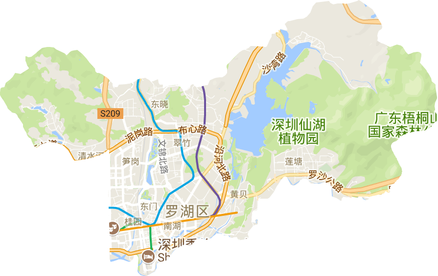 羅湖區電子地圖