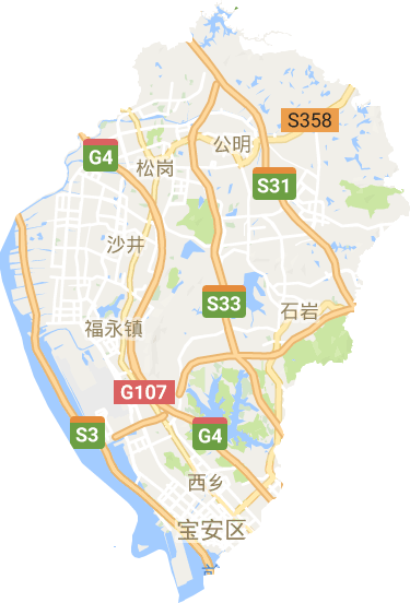 寶安區電子地圖