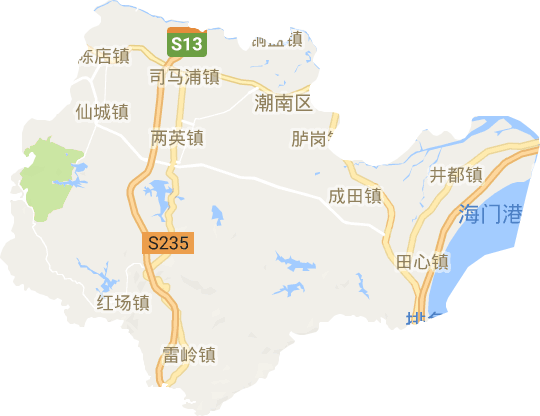 潮南區電子地圖