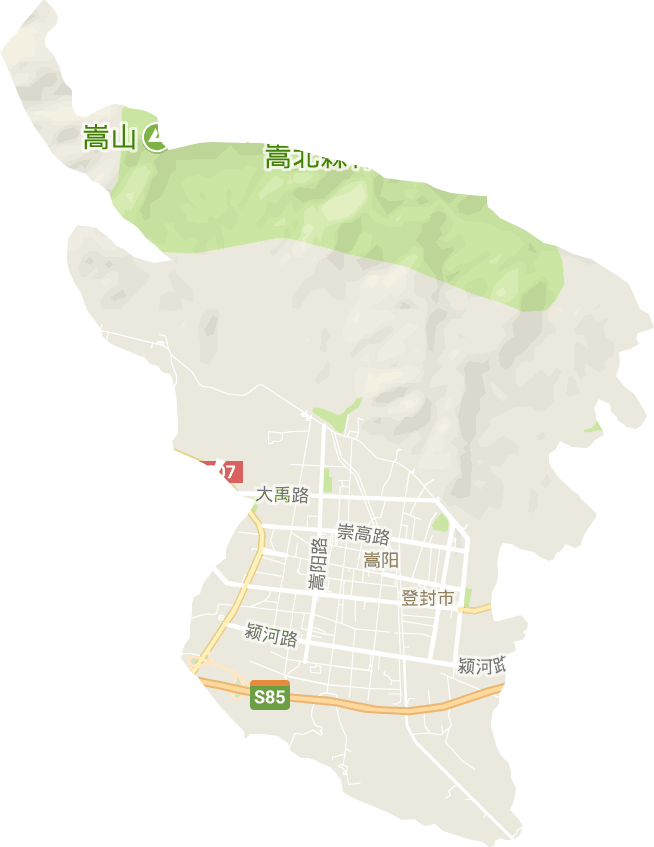 嵩陽街道電子地圖