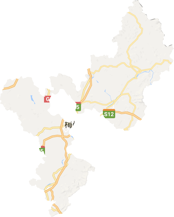 梅縣區電子地圖
