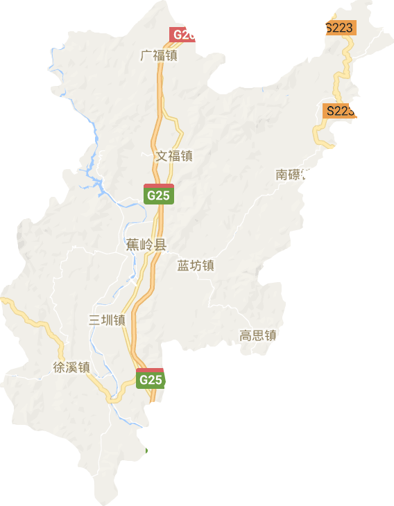 蕉嶺縣電子地圖