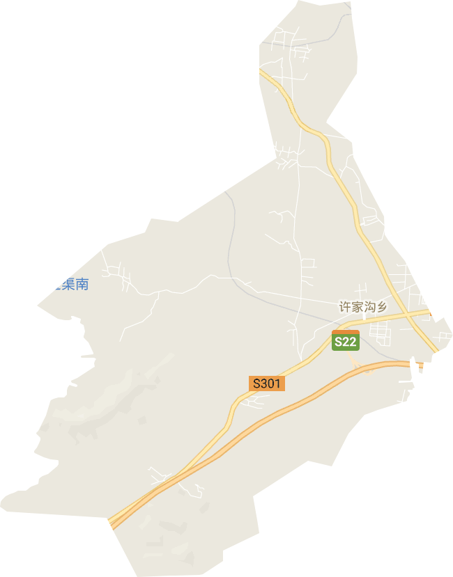 許家溝鄉電子地圖
