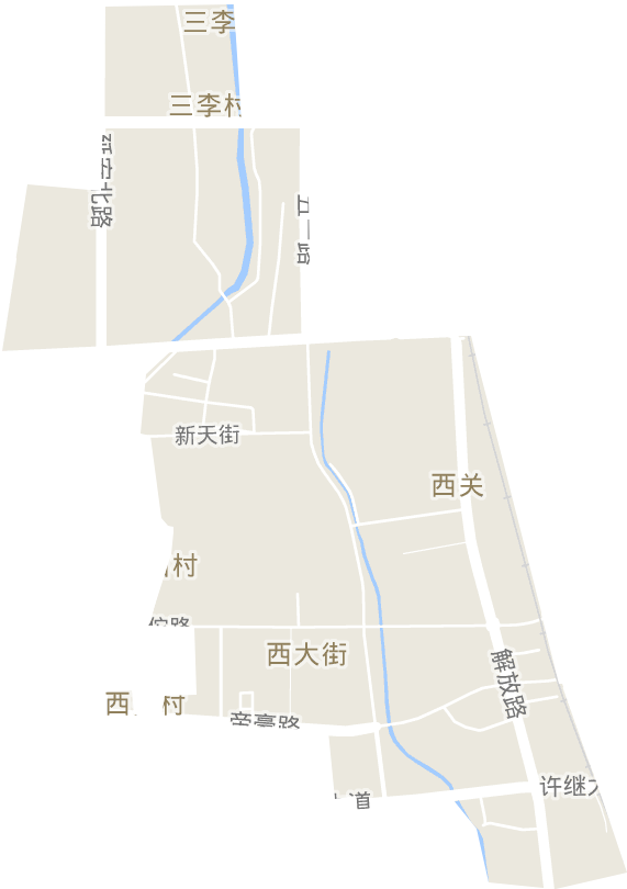 西關街道電子地圖