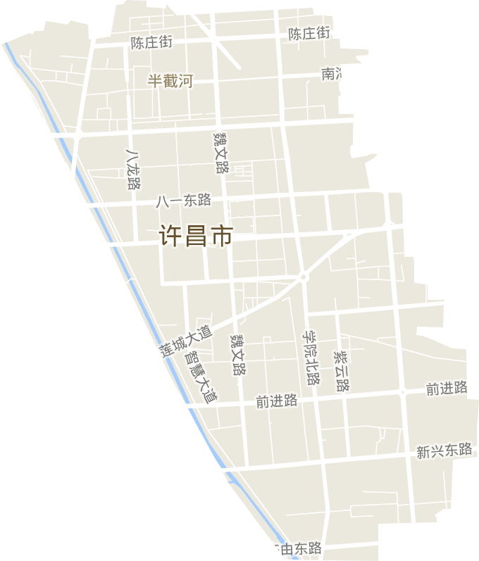半截河街道電子地圖