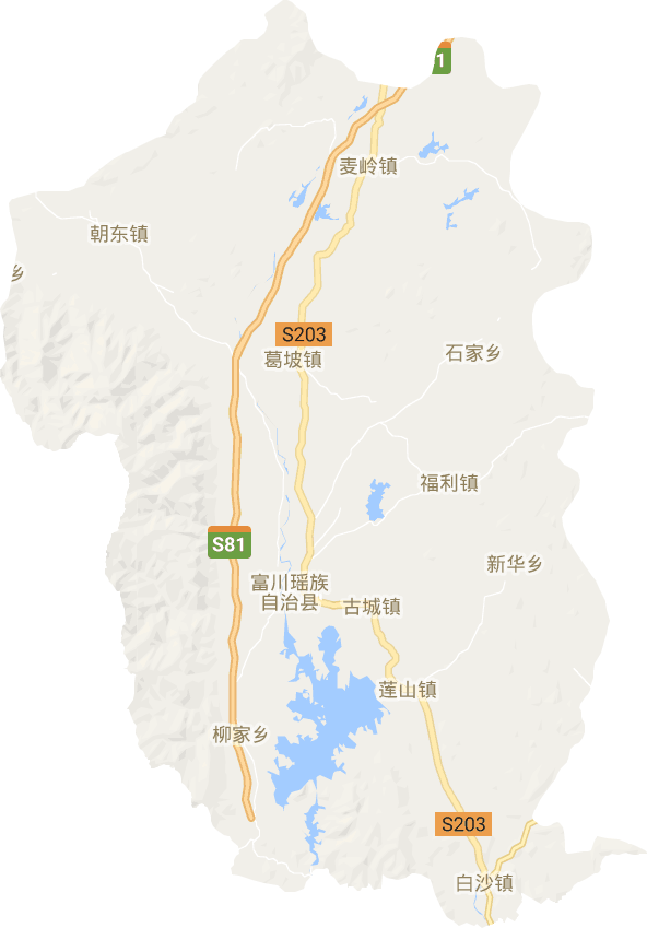 富川瑤族自治縣電子地圖