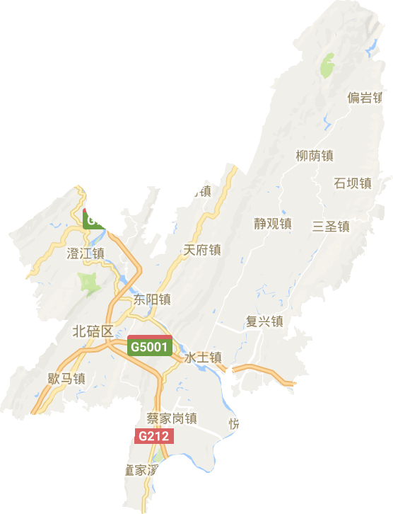 北碚區電子地圖