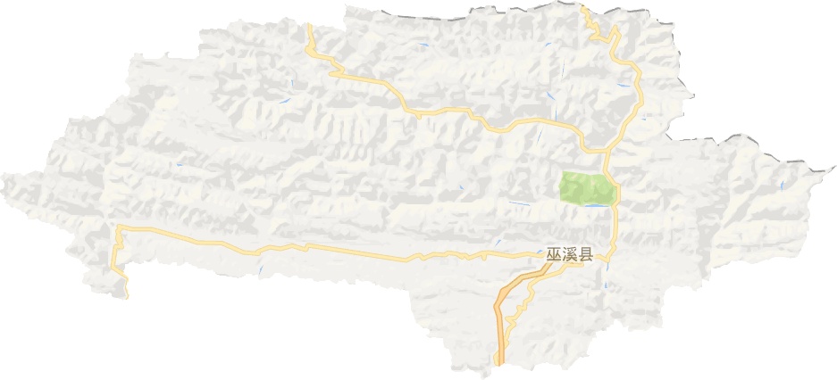 巫溪縣電子地圖